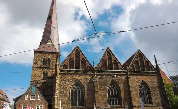 Meryem Kilisesi Almanya Nın Bremen Kentindeki Pazar Meydanı Nın Kuzeybatısında — Stok fotoğraf