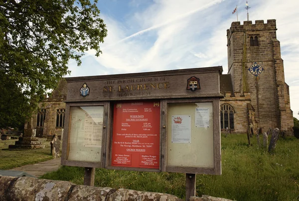 Het Oudste Deel Van Laurence Kerk Hawkhurst Kent Dateert Uit — Stockfoto