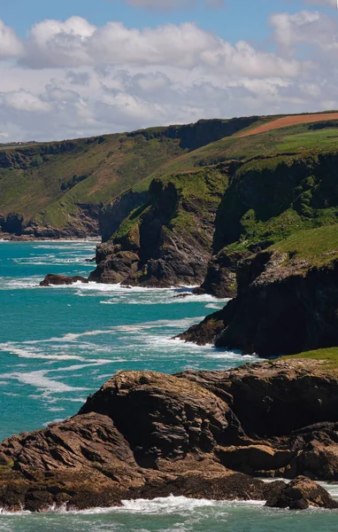 Tintagel Cornish Dintagell Tre War Venydh Ngiltere Nin Güneybatısında Cornwall — Stok fotoğraf