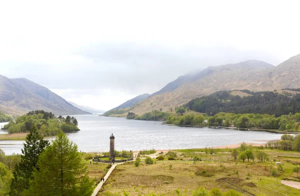 Glenfinnan Monument Located Shore Loch Shiel Built 1815 Plans Scottish — Photo