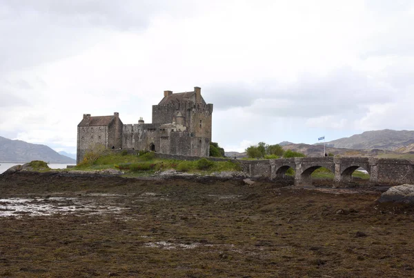 Eilean Donan Castle Ligger Vid Loch Duich Västra Skotska Höglandet — Stockfoto
