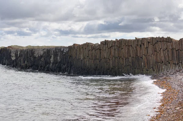 Dunnet Bay Ist Ein Fantastischer Ausladender Sandbogen Der Von Dünen — Stockfoto