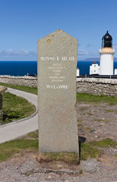 Dunnet Head Most Northerly Point Mainland Caithness Miniature Being Degrees — Foto Stock