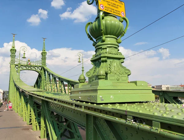 Будапешт Венгрия Соединяет Буду Пешт Через Дунай Третий Южный Мост — стоковое фото