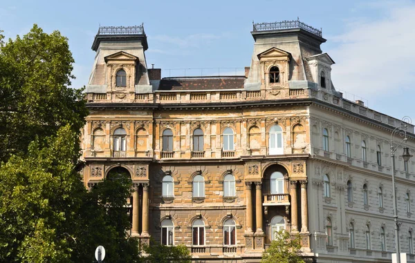 Palácio Residencial Huebner Kodaly Koeroent Budapeste Foi Construído Entre 1183 — Fotografia de Stock