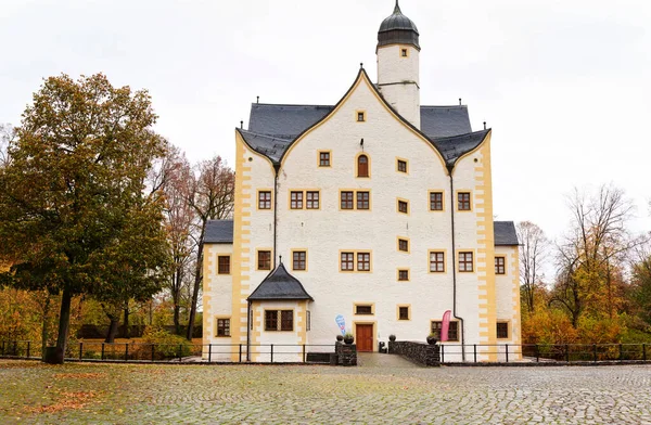 Moated Castle Klaffenbach District Klaffenbach City Chemnitz Saxony Germany Far — 스톡 사진