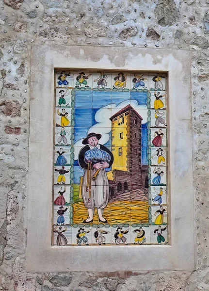 Murale Rurale Nella Famosa Città Storica Valdemossa Sull Isola Maiorca — Foto Stock