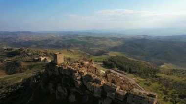 Craco is an abandoned town in Basilicata, Southern Italy. The ghost town was hit by a landslide in the 1960s, forcing the inhabitants to leave their homes.