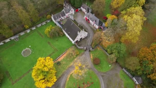 Walzin Castle Castle Beautiful City Dinant Belgium Surrounded River Lesse — Stockvideo