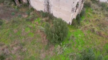 This is the abandoned church of Monticello in Italy. The name derives from the fact that it stands on a hill. The exterior of the church is in big contrast with the beautiful interior.
