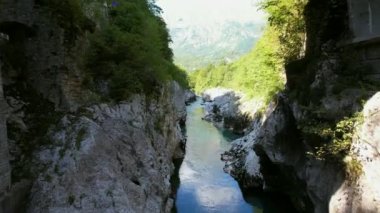 The Soa River in Slovenia, part of the Triglav National Park, has an emerald green color, and is one of the most beautiful rivers in all of Europe. It is also a popular kayaking destination.