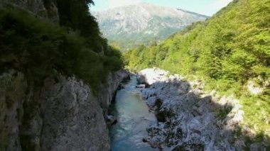 The Soa River in Slovenia, part of the Triglav National Park, has an emerald green color, and is one of the most beautiful rivers in all of Europe. It is also a popular kayaking destination.