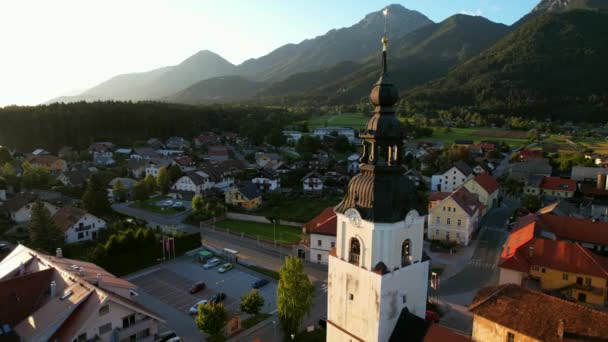 Preddvor Slovenia Small Idyllic Town Breathtaking Views Stunning Panoramas Nestled — Stock video