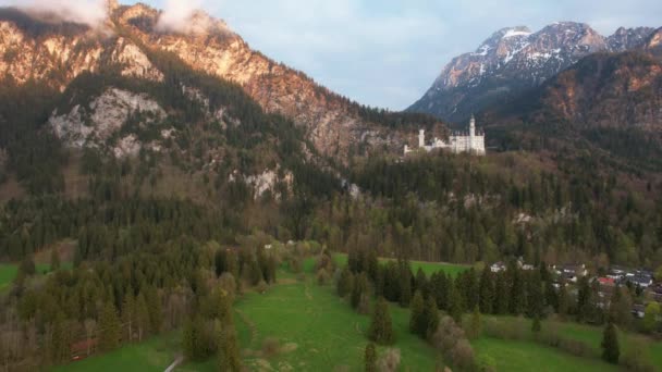 Neuschwanstein Bavaria Germany Castle Village Hohenschwangau Municipality Schwangau Fssen Allgu — Stockvideo