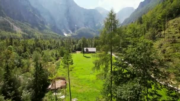 Logar Valley Slovenia One Most Beautiful Alpine Glacial Valleys Found — Vídeos de Stock