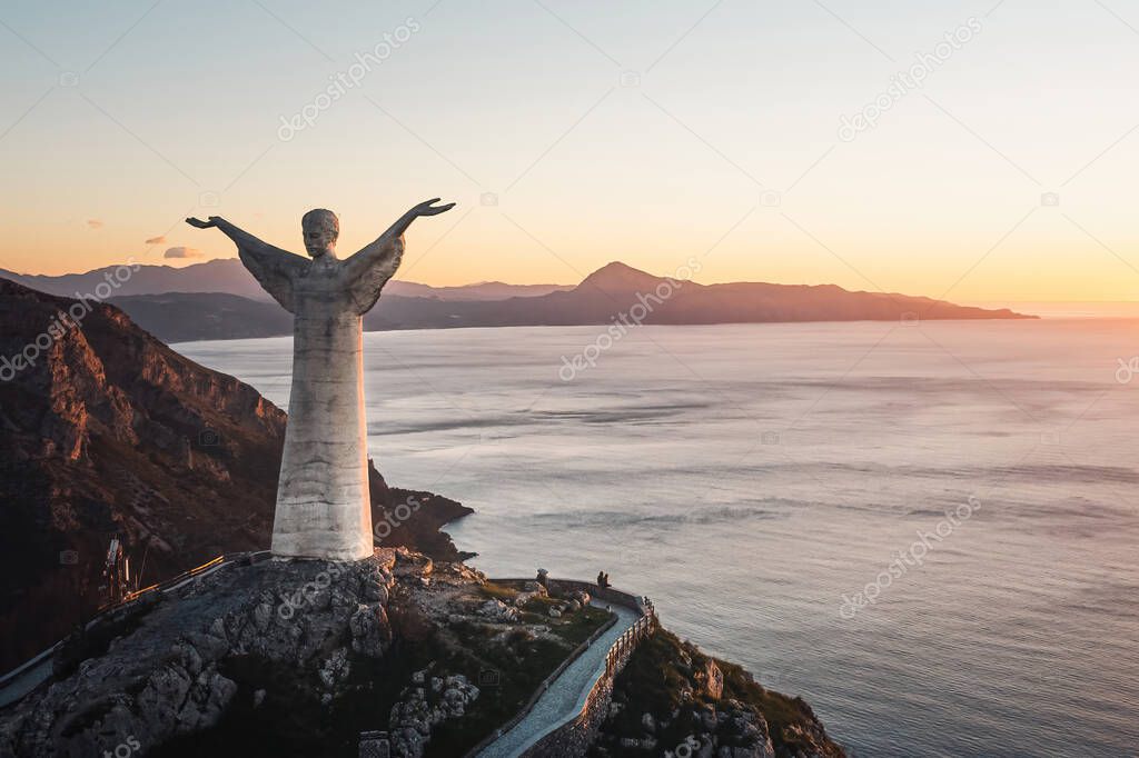 The statue of Christ the Redeemer is located in Maratea, Italy. Created from Carrara marble, and the third tallest statue of Jesus in Europe.