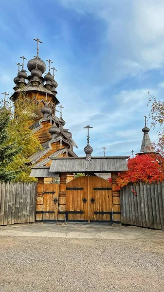 Wooden Chapel Old Wood Roof — Stock Photo, Image