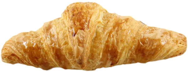 Croissant Dżemem Izolowanym Białym Tle — Zdjęcie stockowe