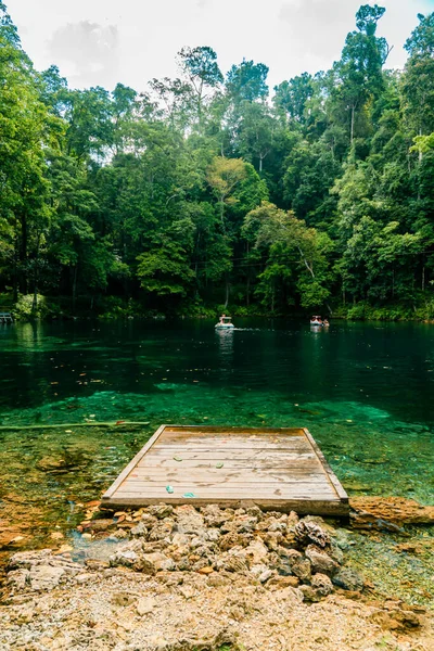 Amazing Lake Clear Water Bottom Water Aquatic Biota Clearly Visible — Zdjęcie stockowe