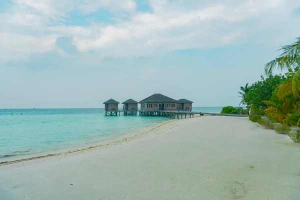 Malediwy Raj Dla Podróżnych Całego Świata Którzy Chcą Cieszyć Się — Zdjęcie stockowe