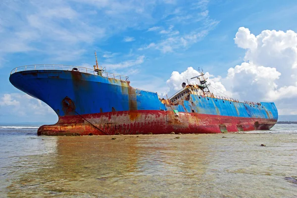 Illegal fishing vessel that has been on the run for a long time, named FV VIking, was forced to sink because it was caught stealing fish on Pangandaran Beach, Indonesia