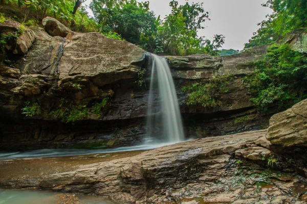 Waterfalls Still Very Natural Beautiful Gunung Kidul Yogyakarta Indonesia Has — Photo