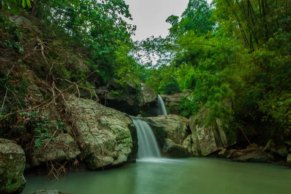 Waterfalls Still Very Natural Beautiful Gunung Kidul Yogyakarta Indonesia Has — Photo