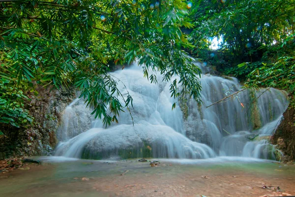 Cascade Gedad Qui Est Dominée Par Larges Terrasses Calcaires Des — Photo