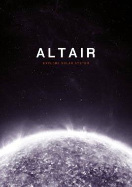 ALTAIR Star 3D illüstrasyon posteri