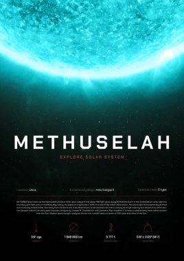 METHUSELAH Star 3D illüstrasyon posteri