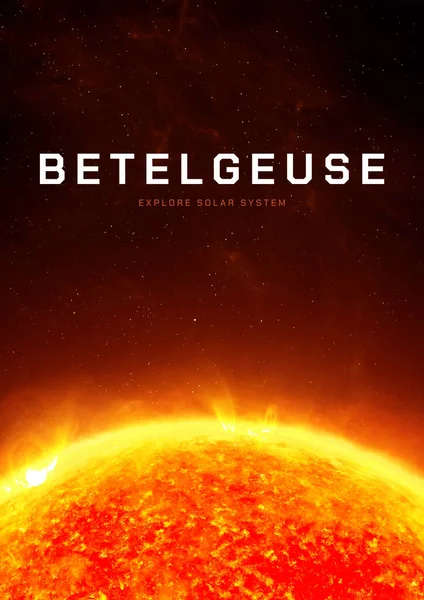BETELguesE Star 3D illüstrasyon posteri