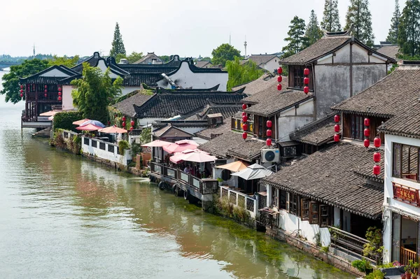 Shanghai China September 2019 Zicht Zhujiajiao Ancient Water Town Een — Stockfoto