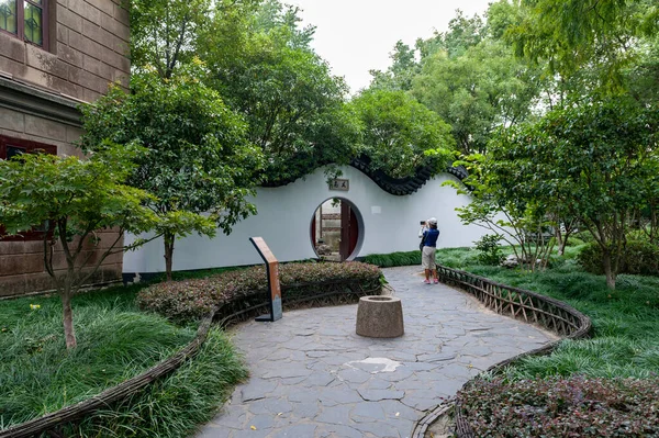 Shanghai Chine Septembre 2019 Kezhi Yuan Jardin Traditionnel Chinois Style — Photo