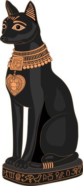 The Egyptian cat is a sacred animal in ancient Egypt