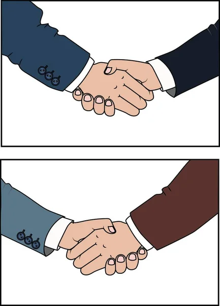 Friendly handshake of two business men businessmen1