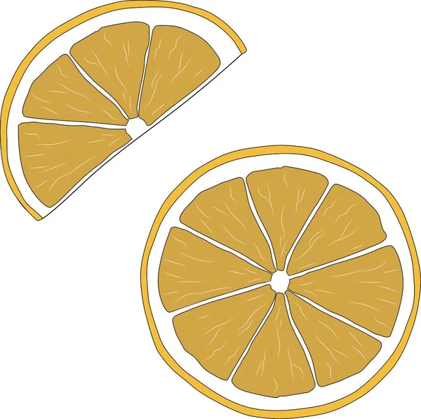 Slice Lemon Beautiful Fragrant — ストック写真
