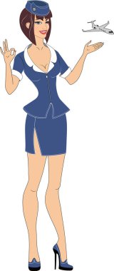  A lovely waitress with a tray with a big and delicious crab on it