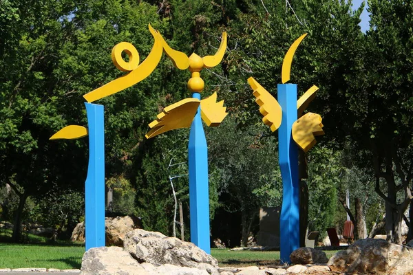 Figures Playing Doing Sports Playground City Park — Stock Photo, Image