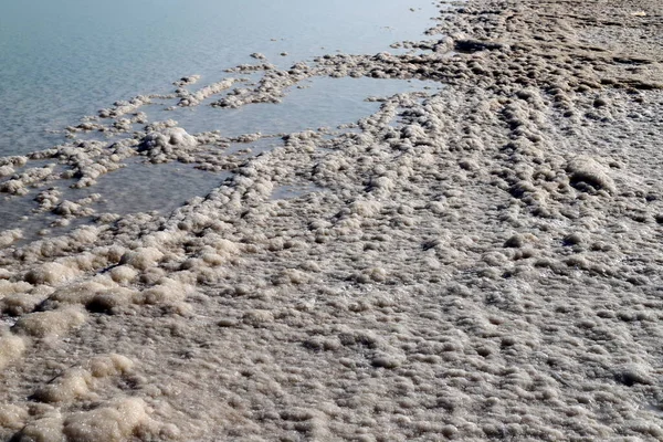 Rive Del Mar Morto Nel Deserto Della Giudea Confine Tra — Foto Stock