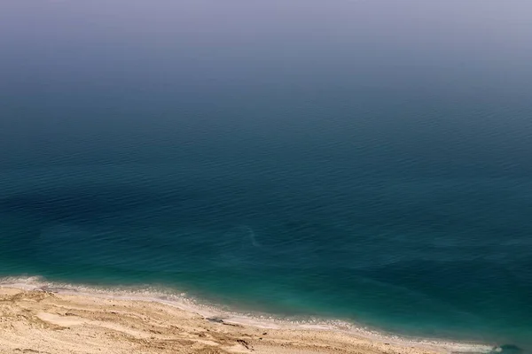 Margens Mar Morto Deserto Judeia Fronteira Entre Israel Jordânia Cristais — Fotografia de Stock