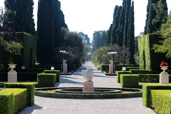 Jardines Bahai Terrazas Baha Jardines Colgantes Israel Terrazas Jardín Alrededor — Foto de Stock