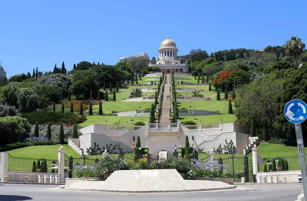 Jardins Bahai Terraços Baha Jardins Suspensos Israel Terraços Jardim Torno — Fotografia de Stock