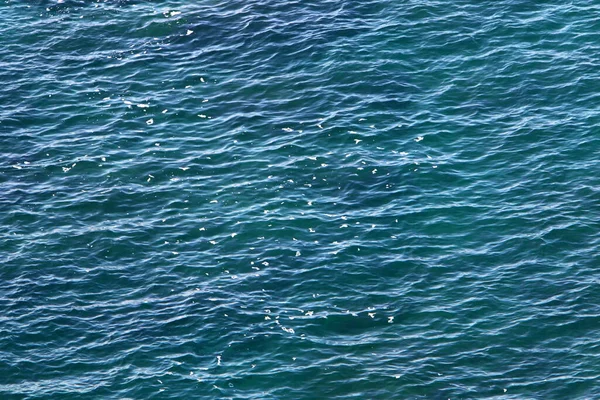 地中海浅海咸咸水的颜色 海水的背景和质地 — 图库照片