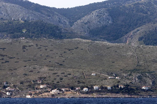 Mountain Landscape Greek Islands Aegean Sea — ストック写真