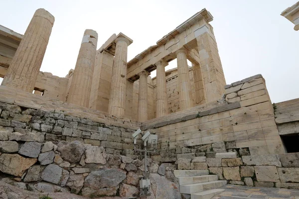 Ruinerna Den Antika Akropolis Staden Aten Huvudstad Grekland — Stockfoto