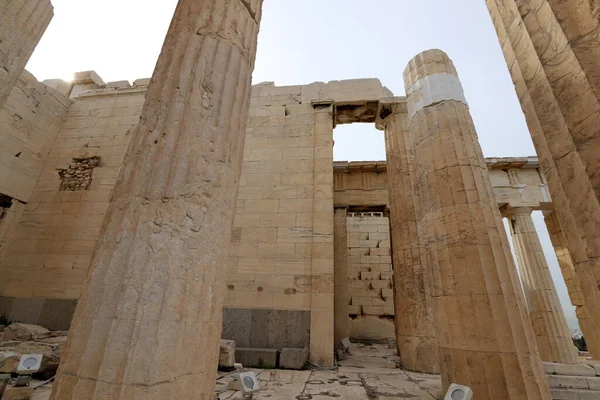 Die Ruinen Der Antiken Akropolis Athen Der Hauptstadt Griechenlands — Stockfoto