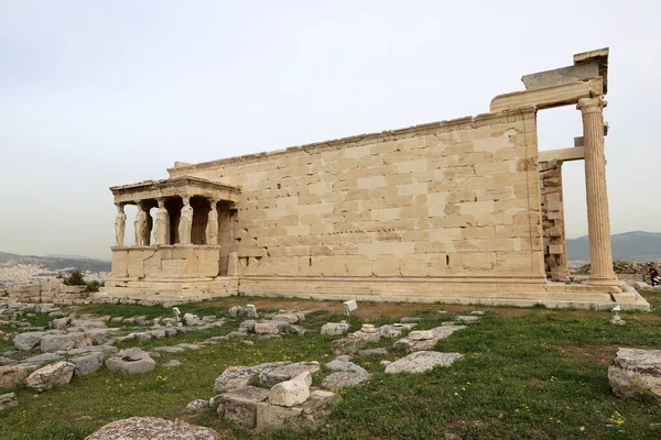Die Ruinen Der Antiken Akropolis Athen Der Hauptstadt Griechenlands — Stockfoto