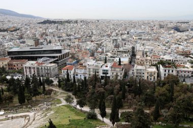 Atina şehir merkezindeki binalar ve yapılar Yunanistan 'ın başkenti. 