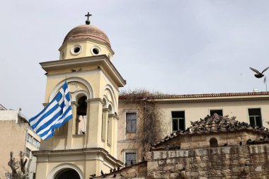 Atina şehir merkezindeki binalar ve yapılar Yunanistan 'ın başkenti. 