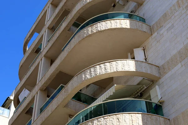 Balcony Architectural Detail Housing Construction Israel — Photo